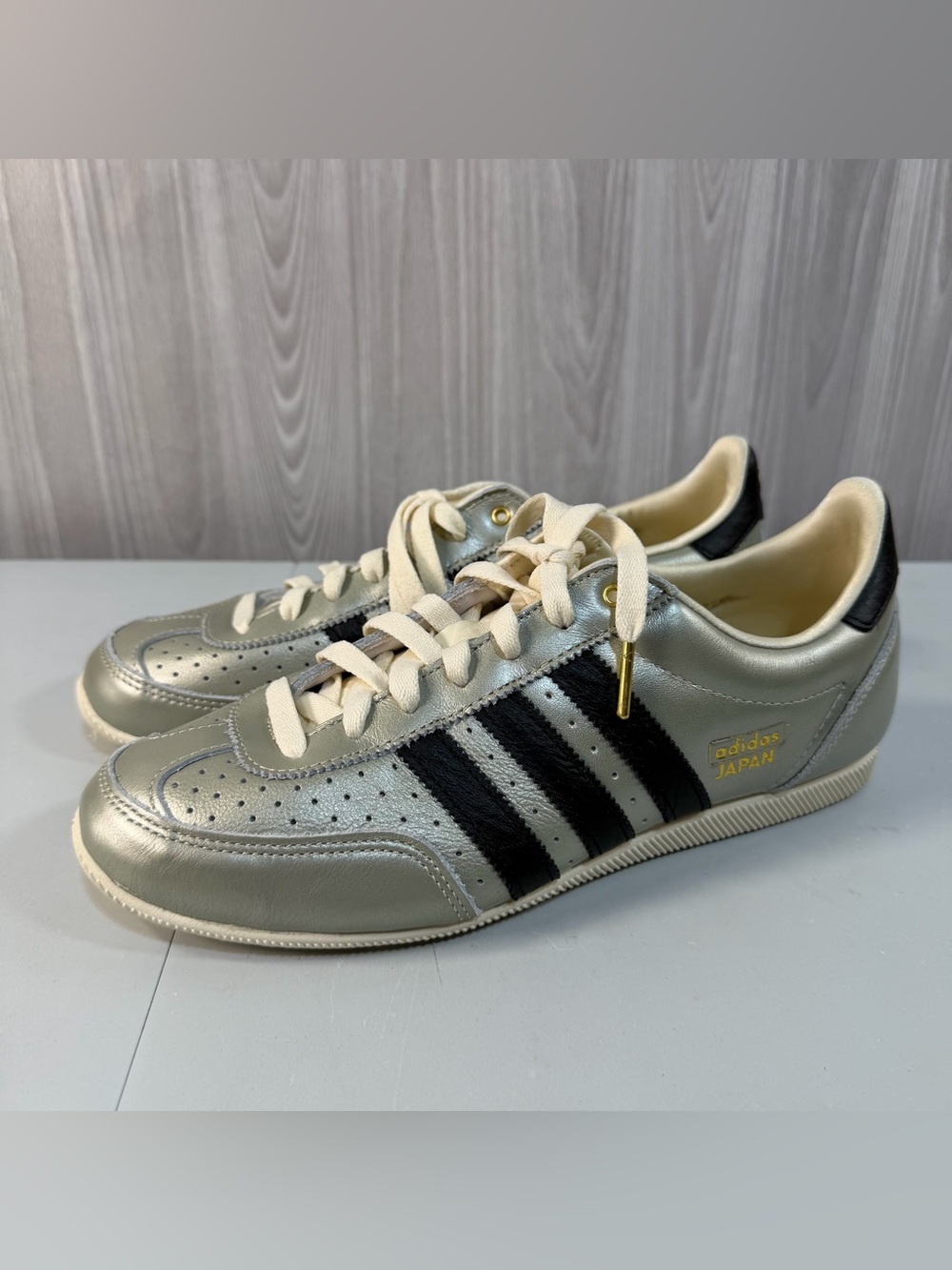 Adidas Originals JAPAN Shoes Silver Alumina/Black/Cream White Low Profile Retro